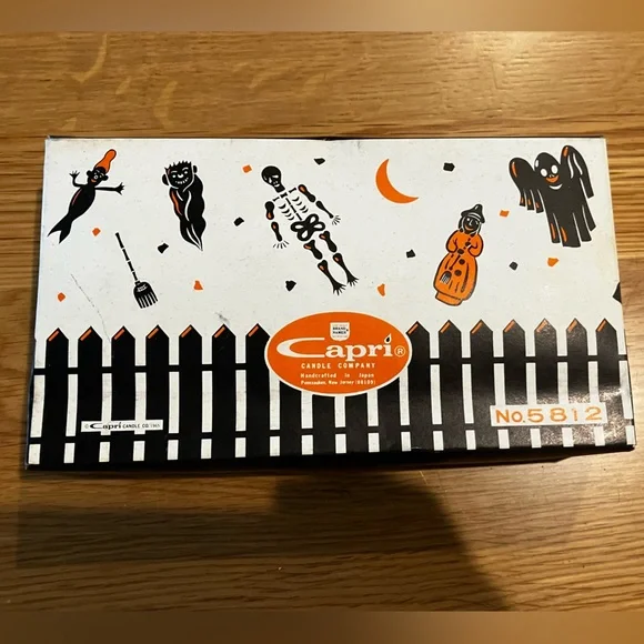 Vintage Halloween Pumpkin Candles - Orange and Black - Picture 6 of 8